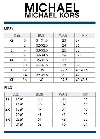 ladies michael kors coat size chart|michael kors long puffer jacket.